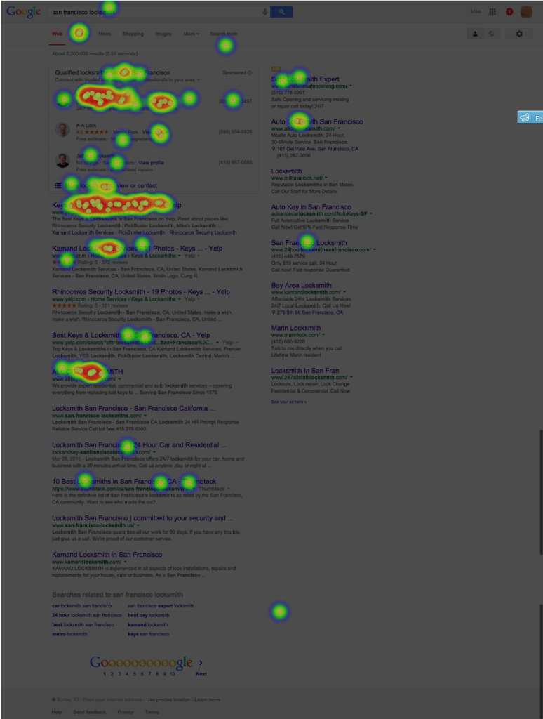 San Fransisco Locksmith Desktop • Test Results ⋅ UsabilityHub